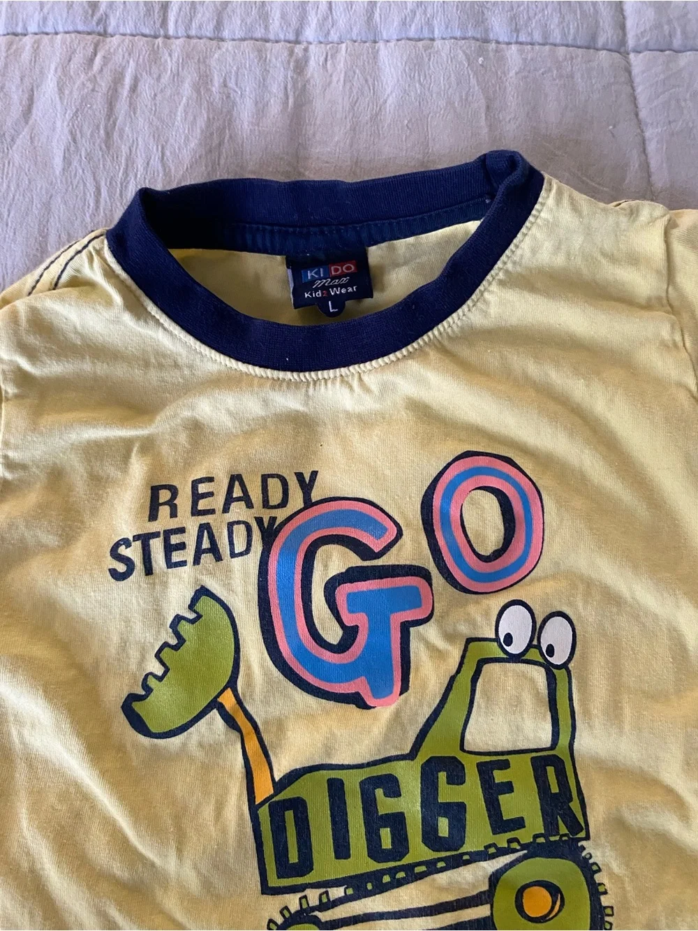 Champion Green Hoodie & Yellow 'Go Digger' Tee Kids Matching Set